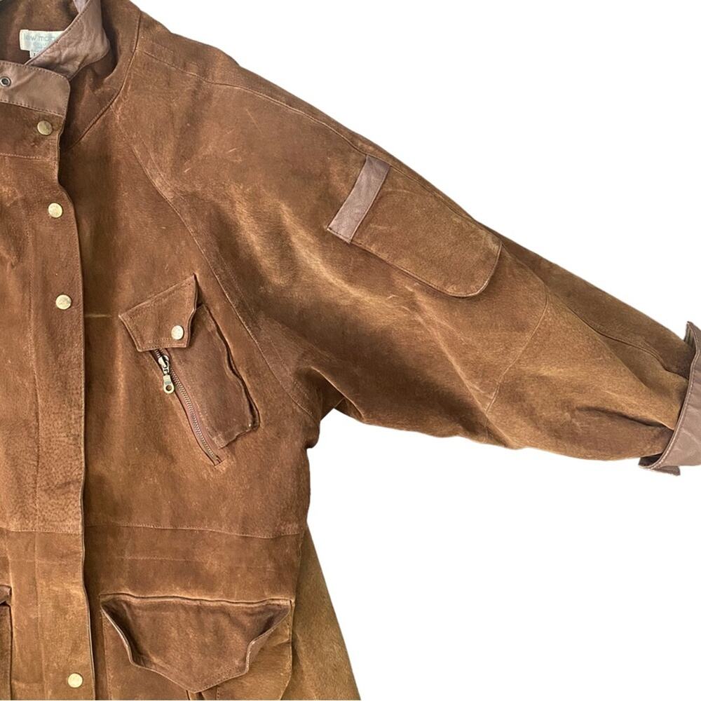Vintage Lew Magram Suede Leather Jacket Large - Picture 9 of 13